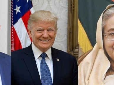 Sheikh Hasina, Hamid wish President Donald Trump